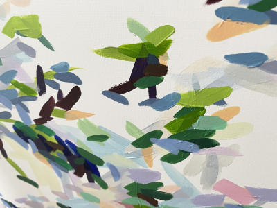 Kyong Lee Record of Undefined Color 32 Abstract Painting 2021