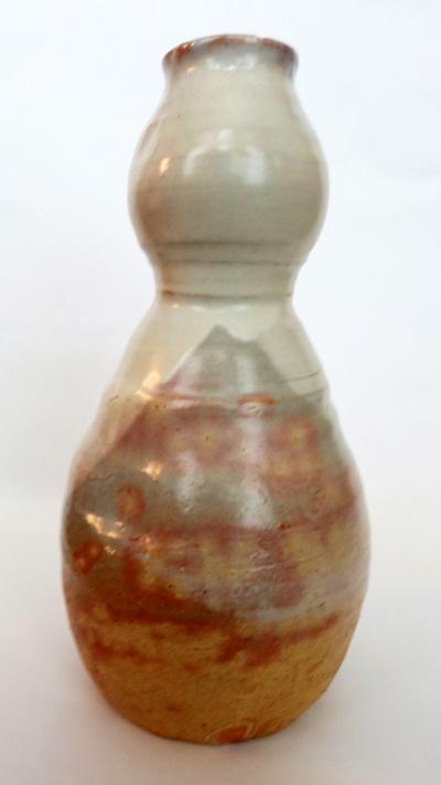 Kyusetsu Miwa X Hagi Ikebana Vase by Kyusetsu Miwa X Japanese Studio Pottery