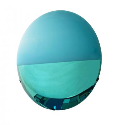 L A Studio Contemporary Modern Sculptural Lighted Blue Italian Mirror