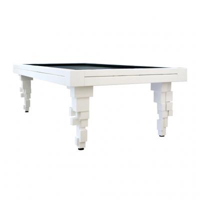 L A Studio L A Studio Contemporary Modern Brutalism Style White Pool Table