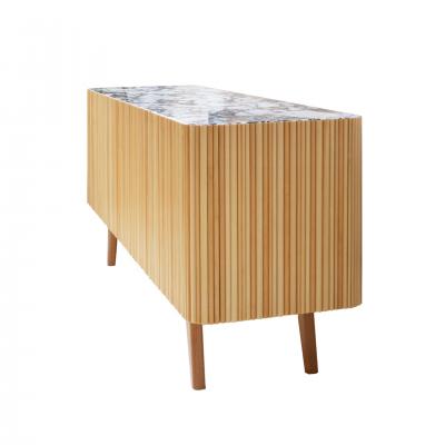L A Studio L A Studio Contemporary Modern Linden and Lemongrass Wood Sideboard