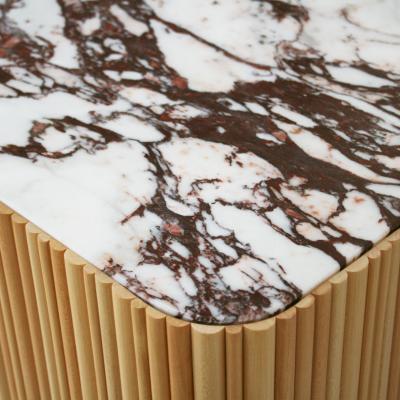 L A Studio L A Studio Contemporary Modern Linden and Lemongrass Wood Sideboard