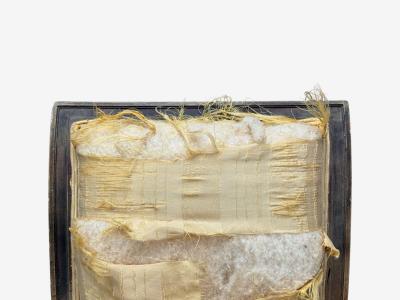 L Alavoine Cie Louis XVI Style Wood Fabric Dining Chairs France 19th C 