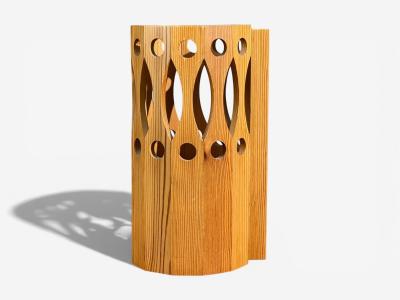 L O Nilsson Swedish Modern Table Lamp Pine Sweden 1930s