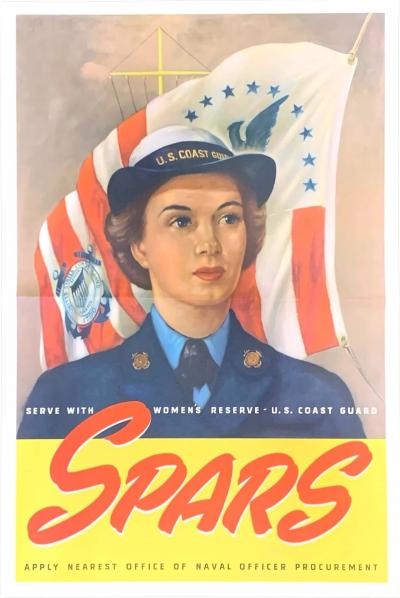 L W Bently SPARS Serve with U S Womens Reserve U S Coast Guard Vintage WWII