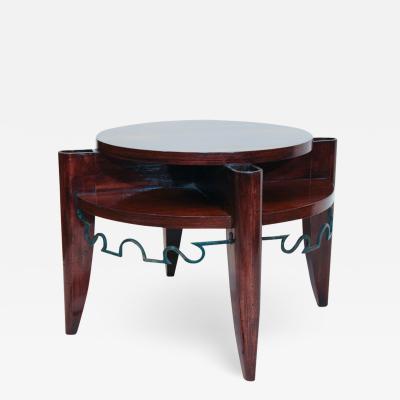 L on Jallot Art Deco Smoking Table by Leon Maurice Jallot