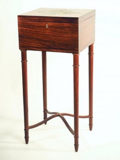 L on Jallot Leon Jallot Lift Top Side Table