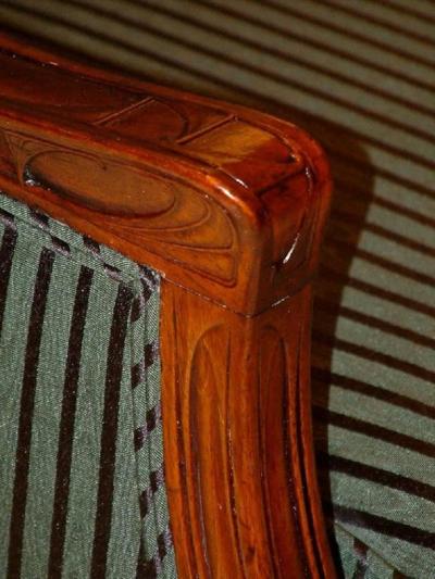 L on Jallot Leon Jallot Pair of Armchairs