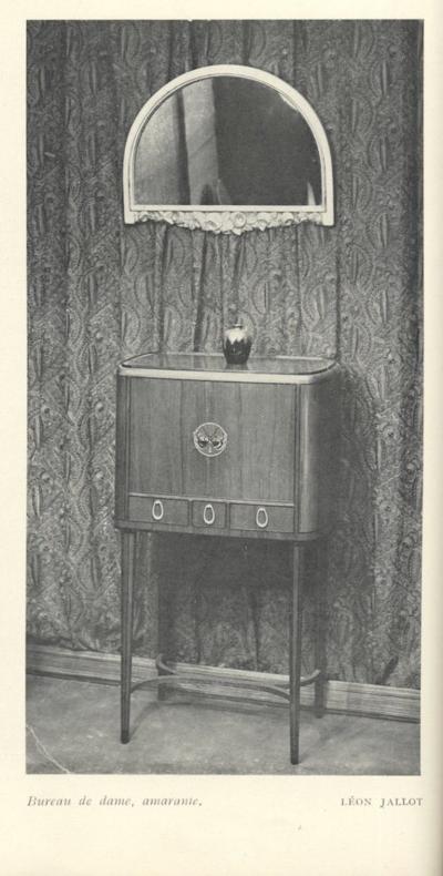 L on Jallot Leon Jallot demi lune wall mirror