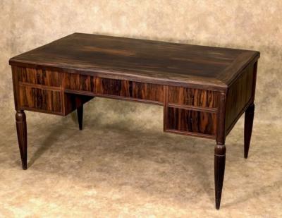 L on Jallot Leon Jallot desk in macassar ebony