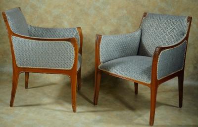 L on Jallot Leon Jallot seating suite settee two armchairs