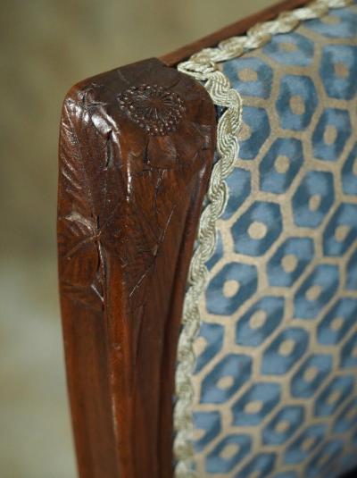 L on Jallot Leon Jallot seating suite settee two armchairs