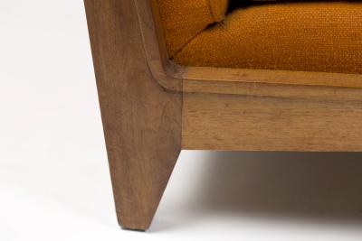 L on Jallot Three seater sofa in the style of L on Jallot Paris France circa 1940