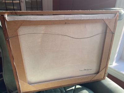 LANDSCAPE WITH BRIDGE PAINTING BY NORA GLANTZMAN