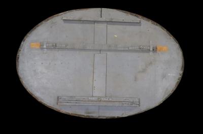 LARGE 19TH CENTURY COPPER REPOUSSE DRAGON WITH GLASS CABOCHON TRADE SIGN