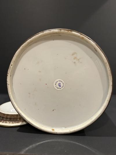 LARGE BLUE AND WHITE UNDERGLAZE PORCELAIN TEAPOT 