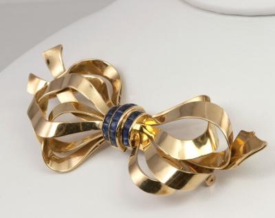 LARGE BOW BROOCH
