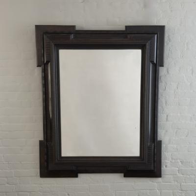 LARGE EBONISED MIRROR ITALY