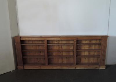 LARGE FRENCH NEOCLASSICAL PINE BOOKCASE