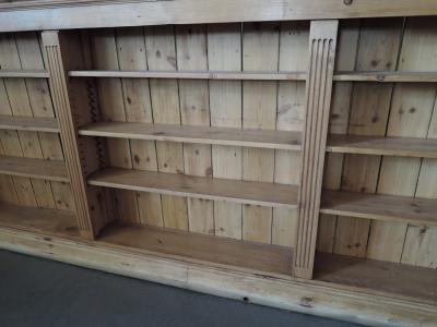LARGE FRENCH NEOCLASSICAL PINE BOOKCASE