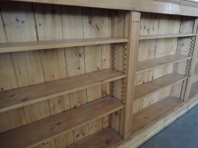 LARGE FRENCH NEOCLASSICAL PINE BOOKCASE