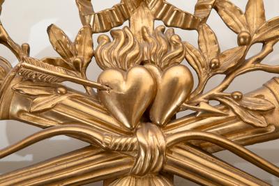 LARGE LOUIS XVI GILTWOOD MIRROR