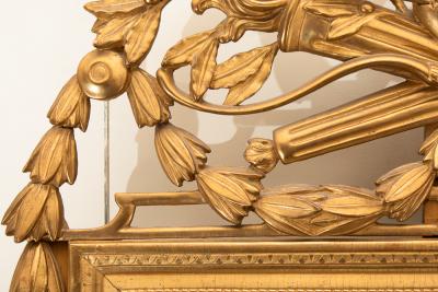 LARGE LOUIS XVI GILTWOOD MIRROR