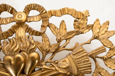 LARGE LOUIS XVI GILTWOOD MIRROR