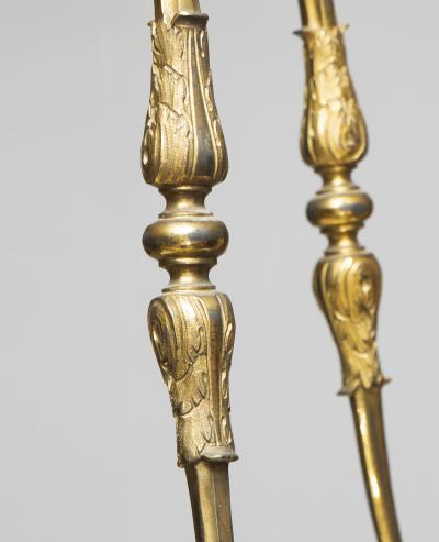 LARGE LOUIS XVI STYLE GILT BRONZE LANTERN