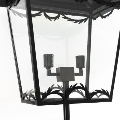 LARGE PAIR OF SWEDISH MID CENTURY WALL MOUNTED LANTERNS