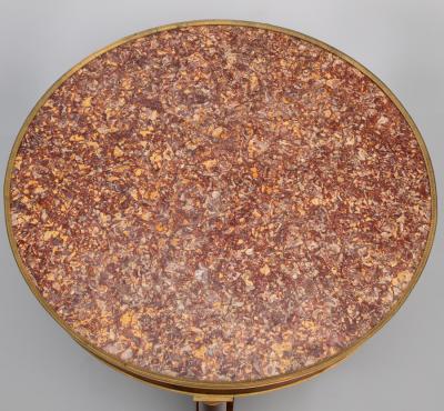 LARGE RESTAURATION PERIOD GILT BRONZE MOUNTED MAHOGANY GU RIDON CIRCA 1825