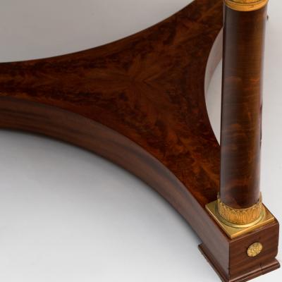 LARGE RESTAURATION PERIOD GILT BRONZE MOUNTED MAHOGANY GU RIDON CIRCA 1825