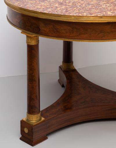 LARGE RESTAURATION PERIOD GILT BRONZE MOUNTED MAHOGANY GU RIDON CIRCA 1825