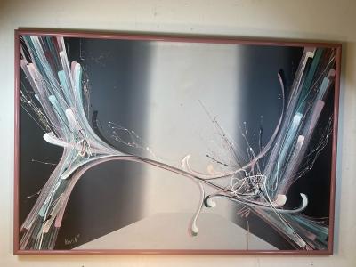 LARGE SCALE POST MODERN ABSTRACT SPLATTER PAINTING