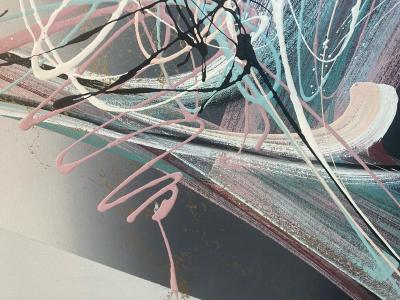 LARGE SCALE POST MODERN ABSTRACT SPLATTER PAINTING