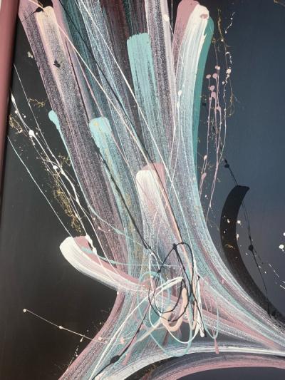 LARGE SCALE POST MODERN ABSTRACT SPLATTER PAINTING