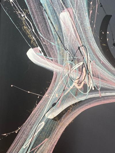 LARGE SCALE POST MODERN ABSTRACT SPLATTER PAINTING