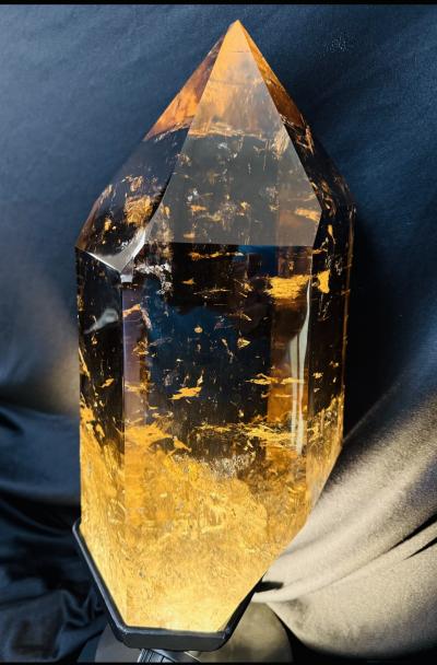 LARGE SMOKY CITRINE CATHEDRAL MULTI POINT SCULPTURE
