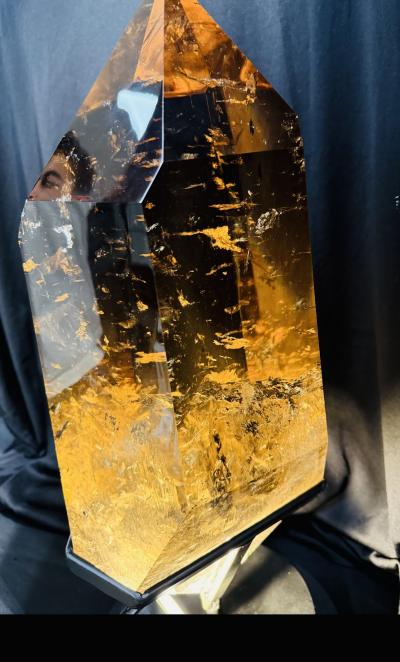 LARGE SMOKY CITRINE CATHEDRAL MULTI POINT SCULPTURE