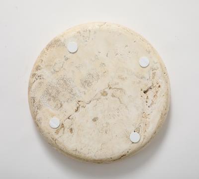 LARGE TRAVERTINE SHALLOW BOWL