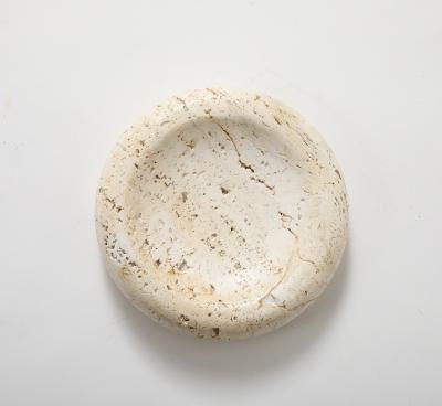 LARGE TRAVERTINE SHALLOW BOWL