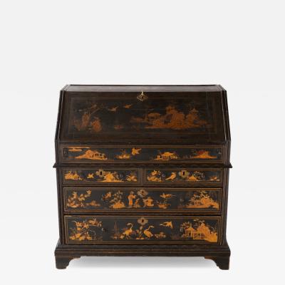 LATE 18TH CENTURY JAPANNED CHINOISERIE FALL FRONT BUREAU