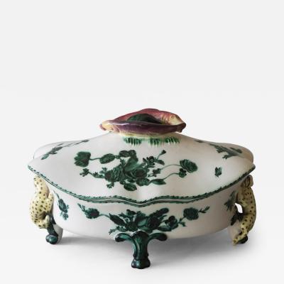 LATE 18TH CENTURY OVAL TERRINE FA ENCE DE MARSEILLES