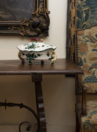 LATE 18TH CENTURY OVAL TERRINE FA ENCE DE MARSEILLES