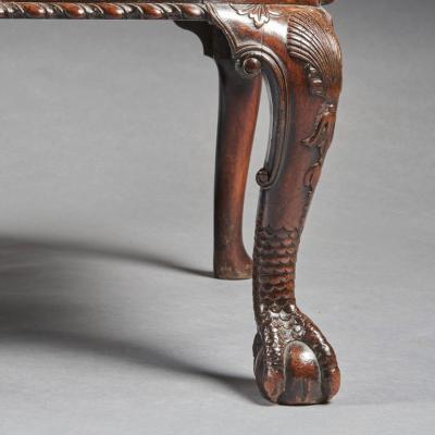 LATE 19TH CENTURY WALNUT TWIN CHAIR BACK SOFA AFTER A GEORGE II DESIGN 