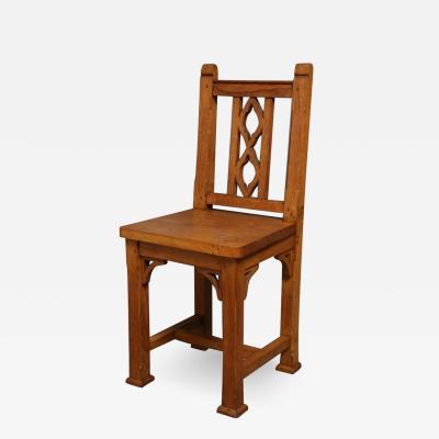 LATE VICTORIAN OAK CHILDS CHAIR