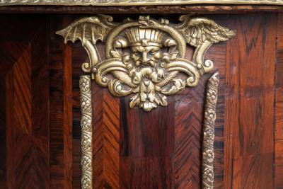 LOUIS XIV ROSEWOOD BOW FRONTED COMMODE