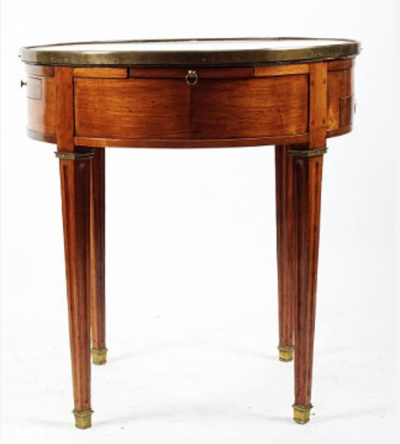 LOUIS XVI PERIOD MAHOGANY BOUILLOTTE TABLE