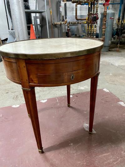 LOUIS XVI PERIOD MAHOGANY BOUILLOTTE TABLE