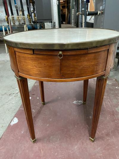 LOUIS XVI PERIOD MAHOGANY BOUILLOTTE TABLE